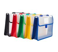 ELAYARD 5pcs Buckled Document Storage Bags Large Capacity Folder Holders for Office Students Lawyers Teachers Contract Receipt Holder with Multi-Color