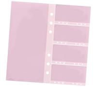 ELAYARD 5pcs Budget Cash Envelopes PP Binder Inserts Left Opening Loose Leaf Pages for Portable Financial Planning and Daily Budget Management