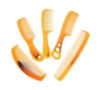 ELAYARD 5pcs Bulk Comb Set for Curly Hair and Styling Oxford Material Hair Picks Wide and Narrow Teeth Detangler and Teasing Combs for Men and Women Suitable