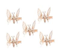 ELAYARD 5pcs Butterfly Hairpin Fashion Accessory for Girls Hair Accessories Delicate Design for Modeling Party Dance Event Use