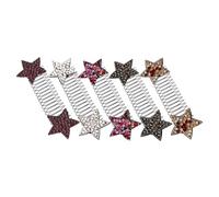 ELAYARD 5pcs Decorative Hair Comb Clips Star Hair Pins No-trace Side Combs for Women Multi-color Styling Accessories for Secure Updo and Everyday Use