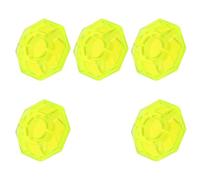 ELAYARD 5pcs Guitar Pedal Footswitch Caps Protective Covers Yellow Diamond Pattern 10mm Inner Diameter Guitar Effects Pedal Accessories for Musicians