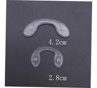 ELAYARD 5Pcs Large Silicone Eyeglass Nose Pads Slip Soft Nose Bridge Cushions for Students Comfortable Flexible Eyewear Support