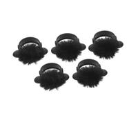 ELAYARD 5Pcs Magnetic Furry Microphone Windscreen Muff Windproof Dustproof Cover for Lavalier Wireless Mics Noise Reduction Protector for Outdoor Filming Live Streaming Ktv