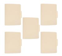 ELAYARD 5pcs Manila Paper File Folders 210g - Letter Size Document Storage Organizer for Business Contract Filing, Classroom and Office Use