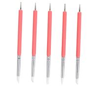 ELAYARD 5pcs Nail Art Pen Dual Silicone Heads for Dotting and Drawing Uv Gel Polish Use As Manicure Brush for Detailed Nail Art
