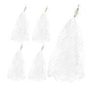 ELAYARD 5pcs Portable Cast Fishing Net Nylon Fish Trap for Lakes Rivers Oceans Lightweight Nylon and Iron Construction Easy Unfolding for Recreational and Professional Use