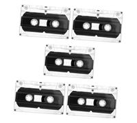 ELAYARD 5pcs Recordable Cassette Tapes Blank Audio Tape Audio with Case for Music Recording Cassette Music Recording Empty Plastic