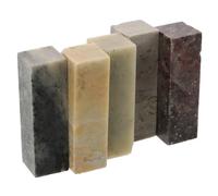 ELAYARD 5pcs Rectangular Stone Seal Stamp Blanks for Carving and Engraving, Comfortable Grip Material for Calligraphy and Crafting Practice, Suitable for Chinese Seal Making