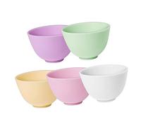 ELAYARD 5pcs Silicone Seasoning Bowls Diy Face Mask Bowls Reusable Mixing Unbreakable Seasoning for Facial Mask Making Camping Favor Beauty Salon Supply