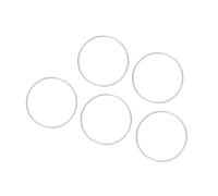 ELAYARD 5pcs Silver Metal Rings for DIY Dreamcatcher Accessories Welded Round Craft Hoops for Mandalas and Wall Hangings Smooth Frame for Handmade Projects