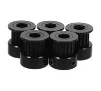 ELAYARD 5Pcs Timing Belt Pulley Kit Drive Pulley for Printer DIY Projects Black Height Compatible with Various Models
