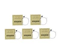 ELAYARD 5PCS Ukulele Strings for Ukuleles Nylon Wire Wound Strings with Bright Clear Tone Fast Response Replacement for Concert Soprano Baritone Instruments