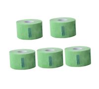 ELAYARD 5Rolls Disposable Neck Strip Papers Green Stretchy Self Adhesive Collar Paper for Hair Cutting Barber Salon and Home Use Hair Wrapping Protection