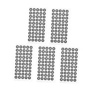 ELAYARD 5sheets High Reflective Scanner Marker Points Tear Resistant Film Stickers for Precision Scanning Positioning for Reverse Engineering Metrology