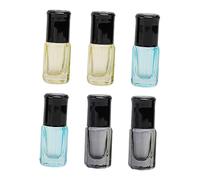 ELAYARD 6 Pack 3ml Essential Oil Roller Bottles Glass Perfume Dispenser Bottles for Travel Mini Containers for Aromatherapy