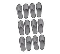 ELAYARD 6 Pairs Portable Folding Slippers Lightweight Reusable Household Guest Shoes Soft Comfortable Travel Essentials for Hotel Home Business Trips Non-disposable Footwear
