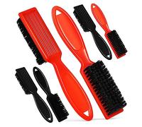ELAYARD 6 Pcs Barber Cleaning Brushes Bristles Hair Clipper Brushes with Handle for Hairdressers Portable Multifunctional Tools for Hair Salon and Personal Use