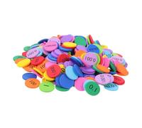 ELAYARD 600pcs Eva Place Value Disks Math Number Counting Discs Early Childhood Educational for Learning Colors and Numbers for Math Skills Development