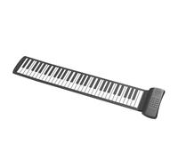 ELAYARD 61-key Portable Roll-up Piano with Thickened Silicone, Foldable Electronic Keyboard for Beginners, Lightweight Hand Roll Electronic Music Instrument for Travel and Learning