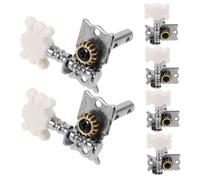 ELAYARD 6pcs Acoustic Guitar Tuning Keys Pearled String Winder Dual Steel Post Tuners Replacement Parts for Beginner