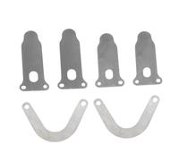 ELAYARD 6pcs Air Compressor Valve Plates Kit High-Strength Sealing Parts Replacement for Silent Compressors with Bsp U-Shaped and Reed Valves