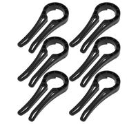 ELAYARD 6PCS Black Gas Stove Knob Locks Proof Safety Covers Protection Kitchen Stove Control Knob Guard Prevents Accidental Touch for Home