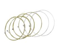 ELAYARD 6pcs Brass Folk Guitar Strings Acoustic Replacement Fast Tuning with Moderate Tension Resonance and Corrosion Resistant Strings for Musical Instruments