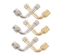 ELAYARD 6pcs Brass Tire Valve Stem Extenders Metal Valve Core Extensions for Cars and Motorcycles