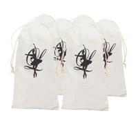 ELAYARD 6pcs Canvas Drawstring Dance Shoe Bags for Ballet Storage Multifunctional Dustproof Pouches for Travel and Organization Ballet Accessories