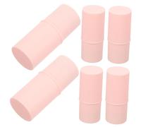 ELAYARD 6Pcs DIY Empty Lipstick Tubes Portable Lip Balm Containers Frosted Pink Holder Compact Travel for Women and Lip Balm Filling