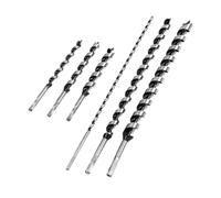 ELAYARD 6pcs Hex Shank Long Auger Drill Bit for Woodworking X Spiral Wood Drilling Tool with Lead Screw for Clean Deep in Hardwoods and Furniture Cutting