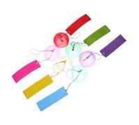 ELAYARD 6pcs Japanese Edo Wind Chime Hanging Wind Bell Decor Japanese Clear Bells Chimes for Garden Clear Outdoor Glass