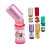 ELAYARD 6pcs Natural Revitalizing Cuticle Oil Roll-on Mini Bottles for Nail Edge Nourishment and Repair Hydrating Nail Strengthener