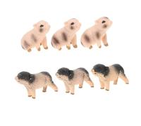 ELAYARD 6pcs Realistic Pig Figurines Handpainted Farm Animal Models for Educational Play Creative Storytelling and Decorative Table Centerpieces for Home