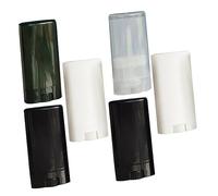 ELAYARD 6pcs Refillable Lip Balm Tubes Small Lightweight Lipstick Containers for DIY Homemade Lip Gloss and Balm Portable Empty Tubes with Transparent Caps Travel Women Random Color