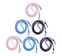 ELAYARD 6Pcs Ski Gloves Lanyard Clips with Buckle, Multi-Color One Size Fits, Mitten Holder Rope Strap for Boys and Outdoor Winter Sports