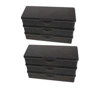 ELAYARD 6pcs Small Plastic Storage Case Hinge Lid Portable Makeup Box for Craft Supplies Multipurpose Medicine Box Organizer Stackable Plastic