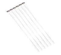 ELAYARD 6pcs Sparkling Hair Tinsel Extensions for Women Skin-friendly Silver Glitter Hair Strands