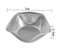 ELAYARD 6pcs Star Shape Baking Molds Non-Stick DIY Pudding Jelly Cake Moulds for Cakes Muffins Egg Tarts with Even Heat Distribution and Easy Release