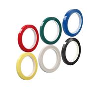 ELAYARD 6pcs Violin and Cello Fingerboard Stickers, Colored Self-adhesive Violin Tape for Beginners, Finger Guide Tape Set with White, Red, Green, Black, Blue, Light Yellow for String Instruments