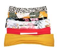 ELAYARD 6pcs Women Hair Bun Maker with Twisted Donut Shaper for Easy Hairstyling Smooth Hair Accessory in Red Yellow Floral Pink Leopard Patterns Practical Styling Tool for Daily Use