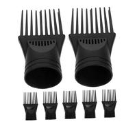 ELAYARD 7pcs Hair Dryer Comb Attachments High Temperature Resistant Plastic Nozzle Brush for Faster Drying Precision Styling Control Salon and Travel Hairdressing Tools