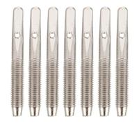 ELAYARD 7PCS Metal Harp String Tuning Pins for Lyre Dulcimer Guzheng Harpsichord Musical Instrument Parts with Bright Finish Easy Installation with Wrench Not Included