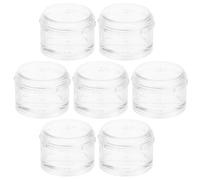 ELAYARD 7pcs Stackable Round Organizer Pill Box Daily Day Medicine Dispenser Container Portable Mini Travel Storage Case for Pills Jewelry and Small Accessories