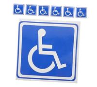 ELAYARD 7pcs Wheelchair Symbol Stickers Handicap Decals Self Adhesive Accessible Signs for Car Windows Doors Weather Resistant Disability Labels