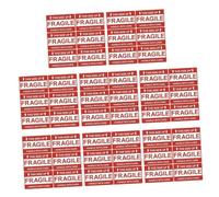 ELAYARD 8 Sheets Fragile Warning Labels Red Self-Adhesive Shipping Stickers for Packing Boxes Fragile Stickers for Cargo Transportation and Packaging Strong Adhesive Decals for Safe
