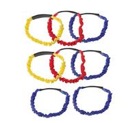ELAYARD 8pcs Adjustable Three Legged Race Bands High Strength Elastic Tie Ropes for Outdoor Teamwork Lightweight Comfortable Straps for Family Games Field Day Birthday Parties and Team