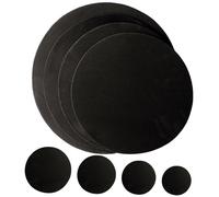 ELAYARD 8pcs Drum Kit Silencing Pads Black Foam Lightweight Drum Mute Replacement Practice Accessories for Drumming Training and Sound Dampening