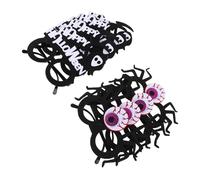 ELAYARD 8pcs Eyeball Shaped Halloween Glasses Scary Grim Reaper Party Props Comfortable Photo Booth Accessories for Spooky Costume Dress Up
